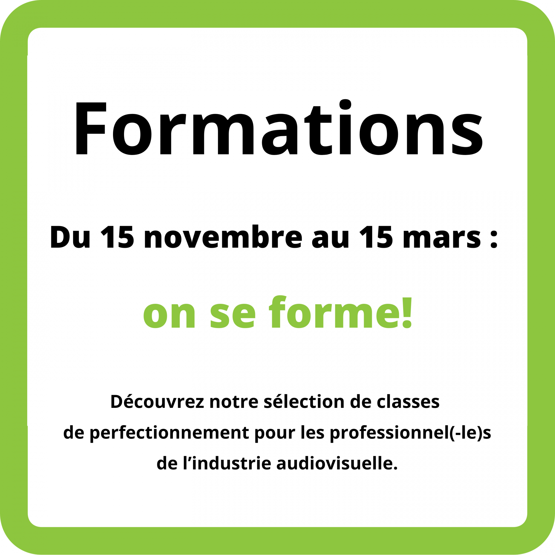 Formations AQPM