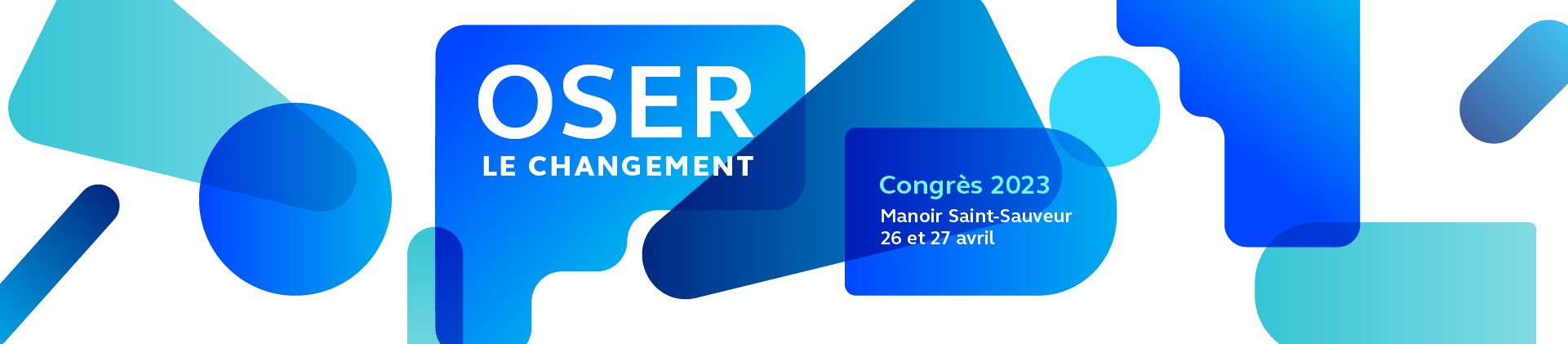 visuel congrès AQPM 2023: Oser le changement