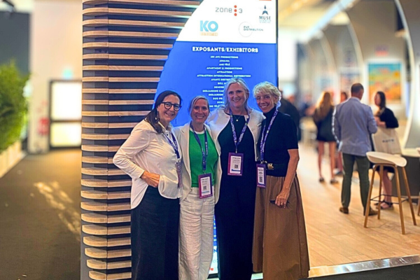 Le Québec à Cannes 2 Photo : Louise Lantagne (SODEC), Brigitte LeBlanc (Banque Nationale du Canada), Sophie Labesse, CPA (SODEC) et Josette D. Normandeau